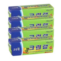 크린랲 위생랩 15cm x 30m, 4개