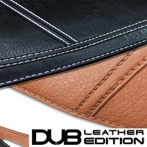 DUB 가죽 대쉬보드커버 튜닝용품, 검정-블랙스티치, 투싼IX(상단네비매립형)