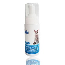 더캣츠 워터리스 거품샴푸 150ml 베이비파우더향, 1, 1개