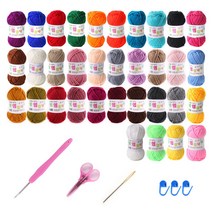 마마니트 [마마니트] 향균 인형나라 털실, 34색, 1세트