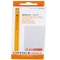동아연필 품질좋은 오피스전용 연필오피스연필 연필, B오렌지12본, 1세트