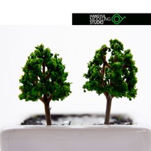 포플러 나무 모형/2PCS/테라리움/모형재료/나무모형