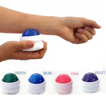 [지니몰]핸디롤링 마사지볼 롤러, 마사지볼 롤러_블루, 1개