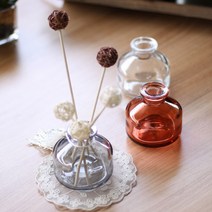 샬롯 라제나 원형돔 디퓨저용기 100ml, 투명그레이