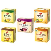 동서식품 현미녹차+메밀차+둥굴레차+루이보스보리차+자색옥수수차 1 set, 1세트