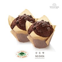 우리가스토리 프랑스 프리미엄 초콜릿 머핀 냉동빵 냉동생지, 75g, 5개