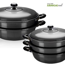 경질 찜솥 2단찜솥 3단찜솥 찜기 조개찜 랍스타찜 해물찜 만두 송편 떡 요리 대형 업소 명절 찜솥, 1개, 3단 38cm