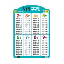 [그린키즈] 별초롱 사운드 벽그림, 별초롱 사운드 벽그림 - 구구단