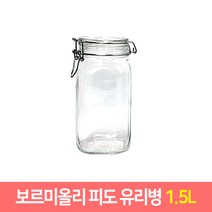 보르미올리 피도 투명유리병 1L~5L 쨈병 효소병 피클병, 1.5L, 1개
