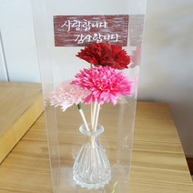 [캔들레이디] 디퓨저선물박스 - 블랙 화이트 투명, 투명(대), 1개
