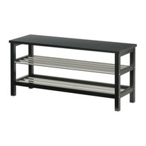 IKEA 이케아 TJUSIG 벤치 겸용 신발보관대 (대), 블랙