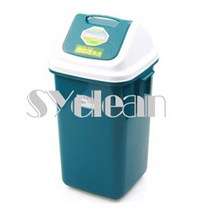 월드 사각휴지통 다크블루 7호 75L 쓰레기통 청소용품