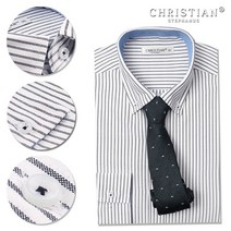 오마보이 남성용 CHRISTIAN 고품격 스트라이프 와이셔츠 29WH