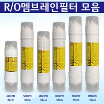 RO 멤브레인 필터 역삼투압 지하수용필터, 1개, 1.RO 60 GPD(22cm)