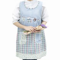 꼬레하우씨 산뜻한 면앞치마 36종, 선택32-2.화창한오후_핑크, 1개