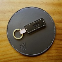 헤르만 마그넷링 - 스퀘어 가죽 키링 키홀더 열쇠고리 자석 스마트키, 오리지널 블랙