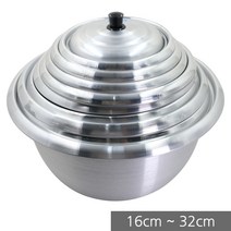 국산 양은 새마을 솥 모음 16 18 20 22 24 26 28 30 32 cm 냄비 업소 식당 주방 찜 곰솥, 01_새마을솥 16cm
