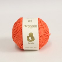 [앵콜스] 아가 오가닉코튼실 30g AGA Organic Cotton 유기농 면사 오가닉실 뜨개실 아기옷 아기양말 모자, 05 자몽핑크