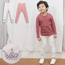 플레이몰 아동바지 스팽글 왕관레깅스