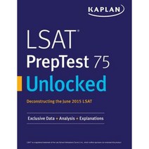 LSAT Preptest 75 Unlocked: Exclusive Data Analysis & Explanations for the June 2015 LSAT Paperback, Kaplan Publishing