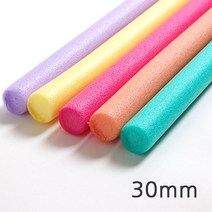 꾸미기만들기 백업 30mm 2M 빽업 스폰지막대 가래떡스폰지, 초록