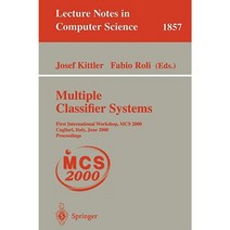 Multiple Classifier Systems: First International Workshop MCS 2000 Cagliari Italy June 21-23 2000 Proceedings Paperback, Springer