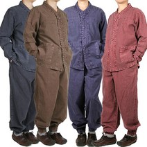 단아한의 남성 생활한복 편안한 브이넥 세트