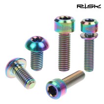 RISK 자전거 레인보우 티타늄볼트 경량 티탄 로터 풀리볼트, 01. 레인보우 볼트 M5×20mm(와샤)