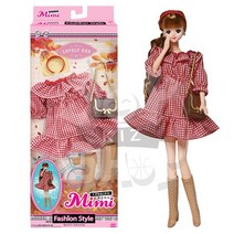 패션미미 New 인형의상 인형옷 드레스 미미의상 인형옷/의상, 러블리 레드