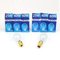 일광전구 미니 크립톤전구 E14 E17 25W 40W 60W 불투명 백열전구, 25W-불투명(E17), 전구색