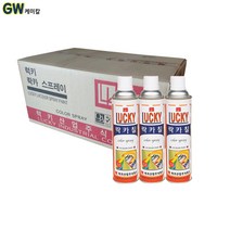 럭키산업 럭키 락카 스프레이 1박스, 진청 40개 한박스