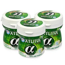 롯데 LT026)롯데 자일리톨껌 알파 86gx3통, 86g, 3통
