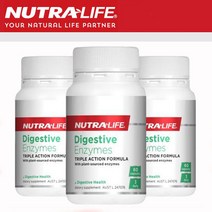 [뉴트라라이프] 소화효소 Digestive Enzymes 60캡슐 3병, 1세트
