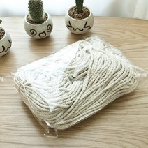 아쭈디자인 마크라메 재료 면로프 80M 면줄 실, 5mm(150합) - 길이80M, 1개