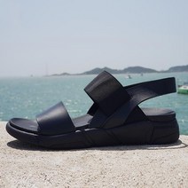 아크라 남자 스판 밴드 키높이 스트랩 여름 패션 샌들 남성 아쿠아 남성 5cm