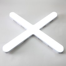 조명나무 LED십자등 55W 스키등 학원조명 상가조명 식당조명 당구장조명, 불빛색상-주광색(흰빛)