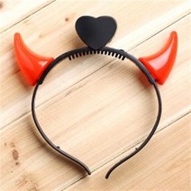 LED 붉은악마 발광 머리띠(작은뿔), 본상품선택