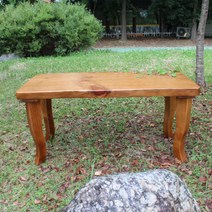 편백세상 소나무 통원목 식탁 (의자별도제품), 식탁의자(2인용 긴의자)