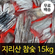 꾸버스 지리산 참숯 15kg 바베큐숯 박스숯 국산 백탄 구이용숯 캠핑숯 숯불바베큐, 1개