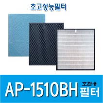 코웨이 공기청정기호환용필터 AP-1510BH 1년사용분, 헤파필터1+탈취필터1+항균미디엄필터6