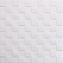 쿠셔니 폼블럭 인테리어 셀프도배 체크 22장, 화이트