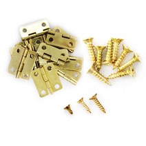 스쿨피아 미니경첩(대)2개+나사(5mm)8개 세트구성, 1set