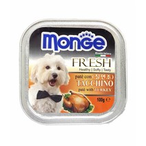 상세설명참조 바우와우 Monge 칠면조캔 - 100g 애견간식, 1
