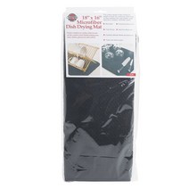 노르프로 마이크로파이버 디쉬 드라잉 매트 45.7 x 40.6cm, Black, 1개
