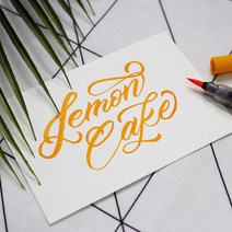 펜텔 캘리그라피 컬러브러쉬 18색, 블루