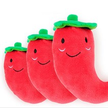비바비즈 강아지 봉제 채소 과일 고추 장난감 반려견 개인형 분리불안 우울증치료 강아지용품/장난감/봉제장난감, 랜덤발송, 1개