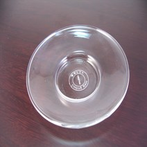 유리 찻잔 받침 (소) / 유리 손잡이 찻잔용 받침 유리다기 다기 녹차, 투명 유리