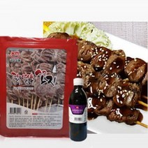 금미식품 국내산 염통 20꼬치+데리야끼소스, 860g, 1세트, 데리야끼소스