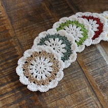 러브컨츄리 Flower 티매트 만들기 DIY키트(4개) 패키지, 205, 1개