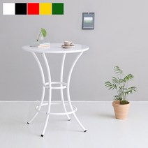 마켓비 ROUNDE 빈티지 원형테이블 R60, 그린